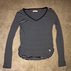 Long sleeve fitted striped shirt